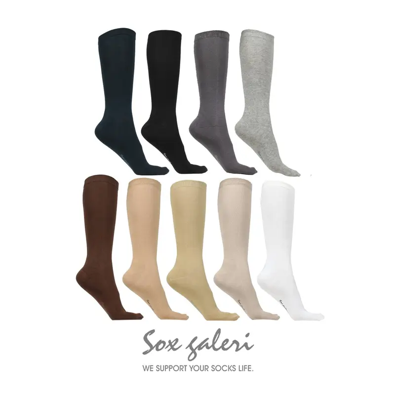 SOX GALERI - Kaos Kaki Wanita Katun Selutut - Knee High Socks SL3KH 2