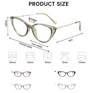 Gogal yang boleh menapis 99% cahaya biru daripada telefon dan komputer, cermin mata pelindung，Cermin mata gaya mata kucing