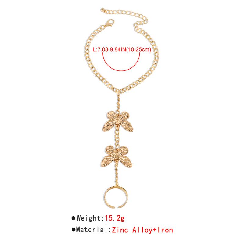 Product Introduction of Vòng Tay Dây Chuyền Xích, Thiết Kế Hình Rắn, Bướm, Nhẫn Ngón Tay Kết Nối, Vòng Tay Bangles Phong Cách Nhện Và Punk, Dành Cho Phụ Nữ, Quà Tặng Trang Sức Tiệc Tùng Sáng Tạo 18