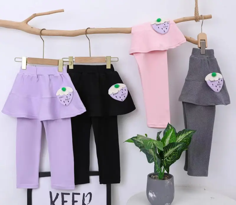 Rok Lejing Anak Perempuan Umur 2 Tahun - 6 Tahun, Celana Legging Rok untuk Olah Raga Anak Cewek Terbaru Model Santai Bahan Katun 4