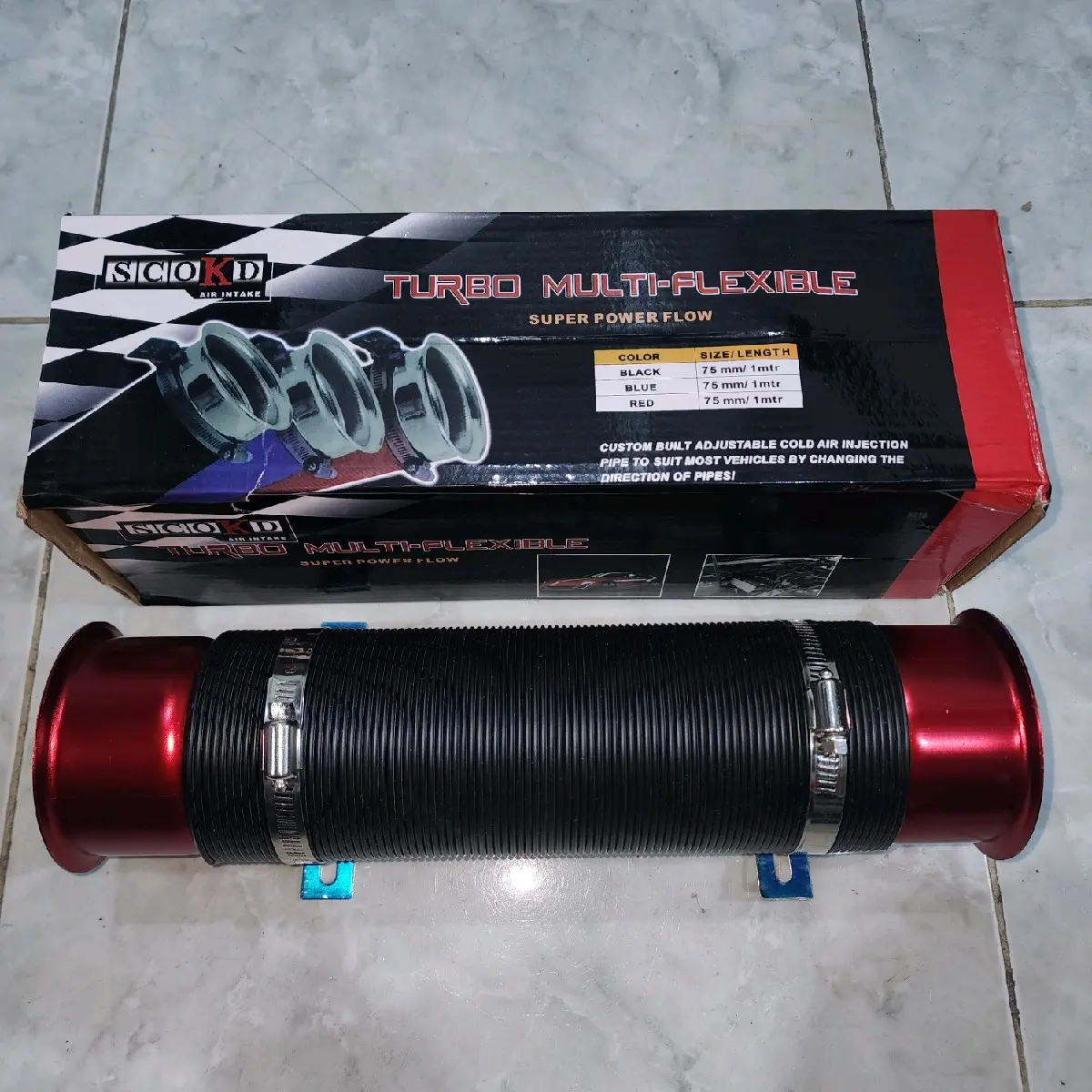 Air funnel flexible pipe