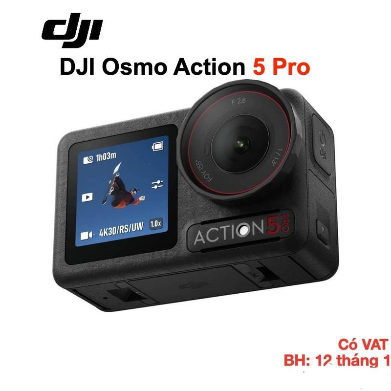 Camera hành động DJI Osmo Action 5 Pro máy quay hành trình 4K 120fps, chế độ màu HLG, quay đêm rõ nét