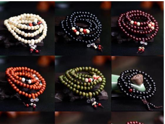 Vòng tay may mắn - Vòng phong thủy tự nhiên 108 hạt gỗ 5