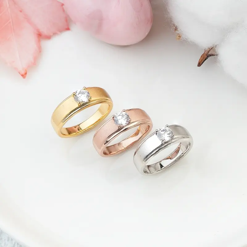 แหวนยิงทราย สีเงิน สีทอง สีพิ้ง แหวนแฟชั่น พร้อมส่ง