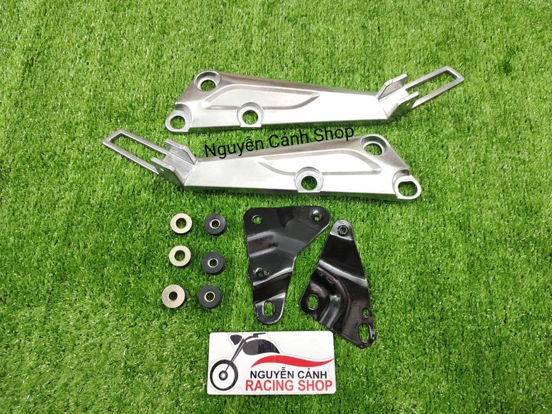 Cặp Gác chân xe wave 2004- có ắc cao su pas sắt đầy đủn như hình