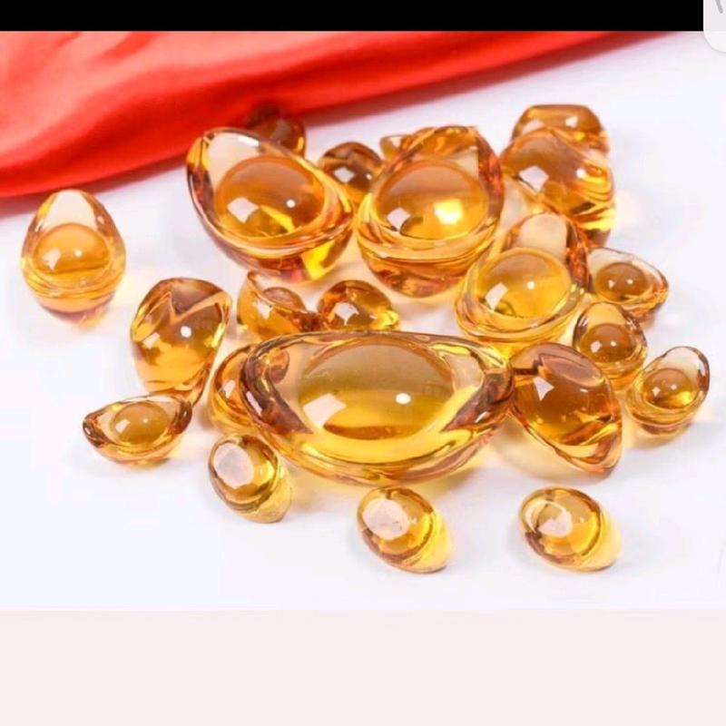 COMBO Thỏi Vàng Phong Thủy, Thỏi Vàng Pha Lê, Cầu Tài Lộc Trưng Ban Thần Tài, Bát Tụ Bảo Nhiều Size 0