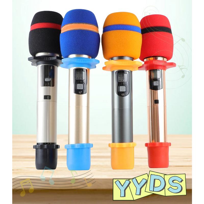 Foam microphone cover mic/Busa mic karaoke/Cover Mik Ukuran Standar /Anti slip Ring Mic karet/kepala microphone sarung mikrofon 1