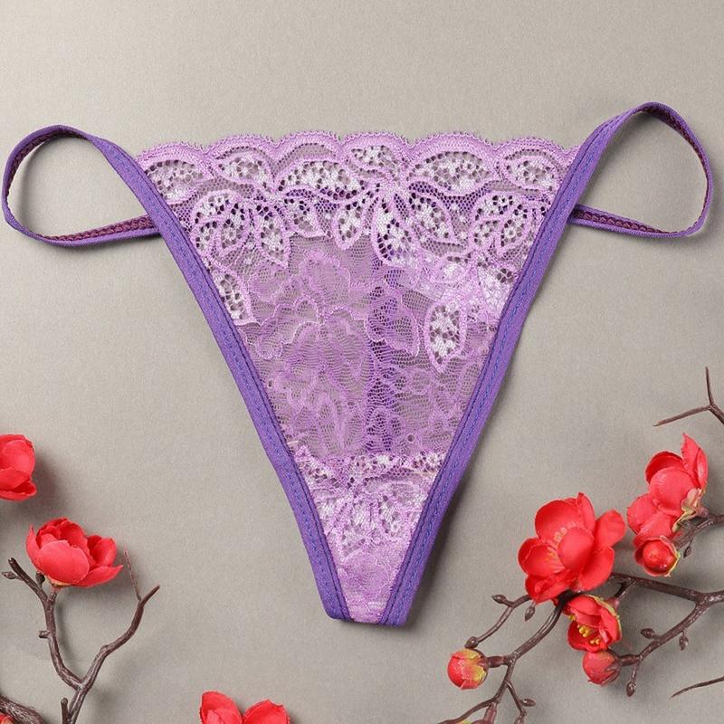 Sexy Lace  Thongs Lingerie G-string Panties V-string Knickers Underwear briefs 2