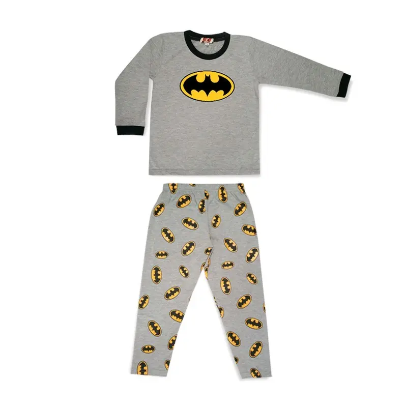 Baju tidur anak laki  Batman Superman 2-10 tahun Katun Lengan 1