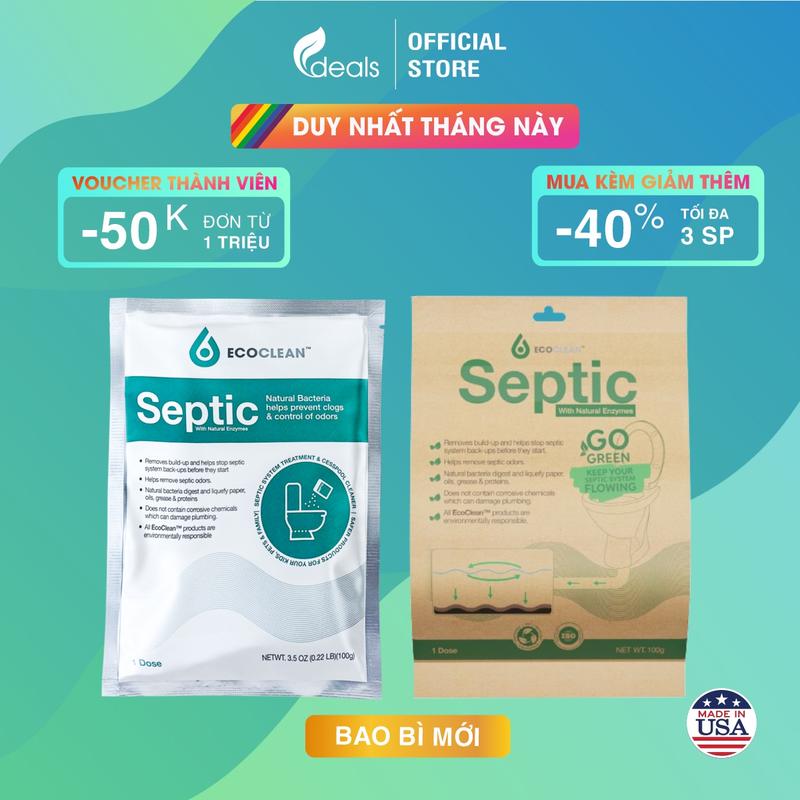 EcoClean SEPTIC - Men Vi Sinh USA Xử Lý Hầm Cầu Bể Phốt Trán - TikTok ...