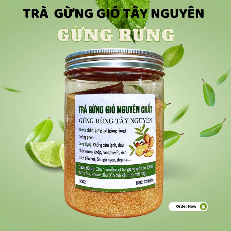 Hũ 500gr Trà Gừng Gió - Gừng Rừng Tây Nguyên Nước Trà