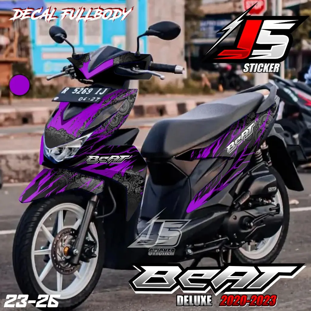 (COD) TERBARU Decal Sticker Beat DELUXE STREET 2020 2021 2022 2023 Full body - Stiker Variasi Beat Fi New Fullbody Desain Grafis Minimalis 23.26