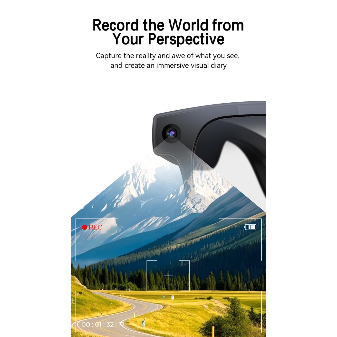 6K AI Smart Glasses Camera Bluetooth Call Voice Assistant Music Player Translate Multifunctional Photochromic Glasses For Xiaomi