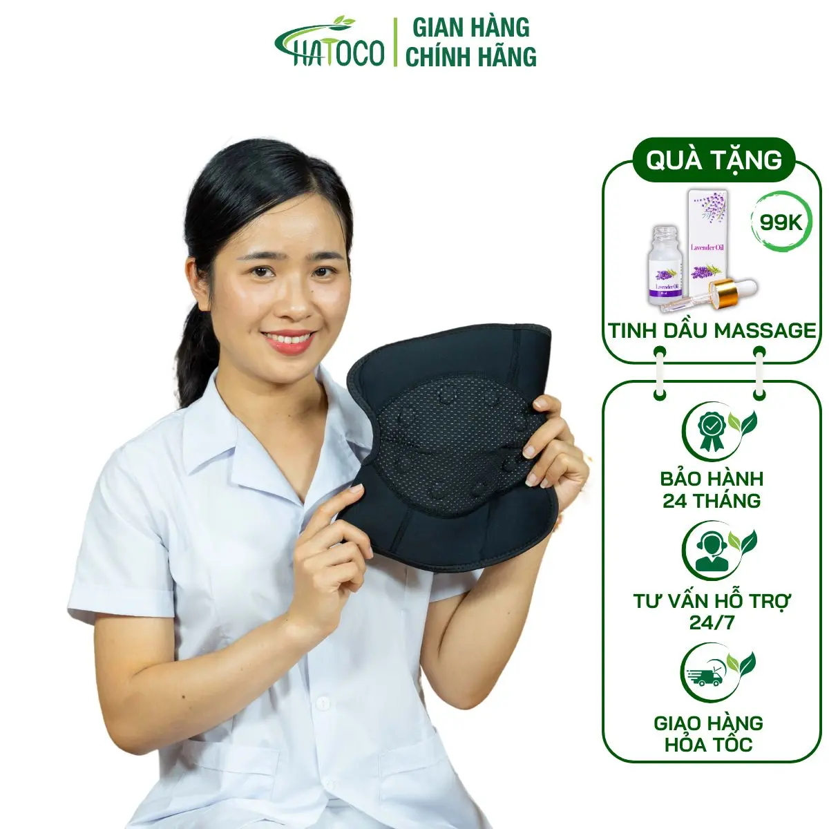 Đai Gối Đá Nóng Hatoco Giúp Giảm Đau Và Bảo Vệ Đầu Gối Hiệu Quả, Đai Đầu Gối Cho Người Đau Khớp Gối