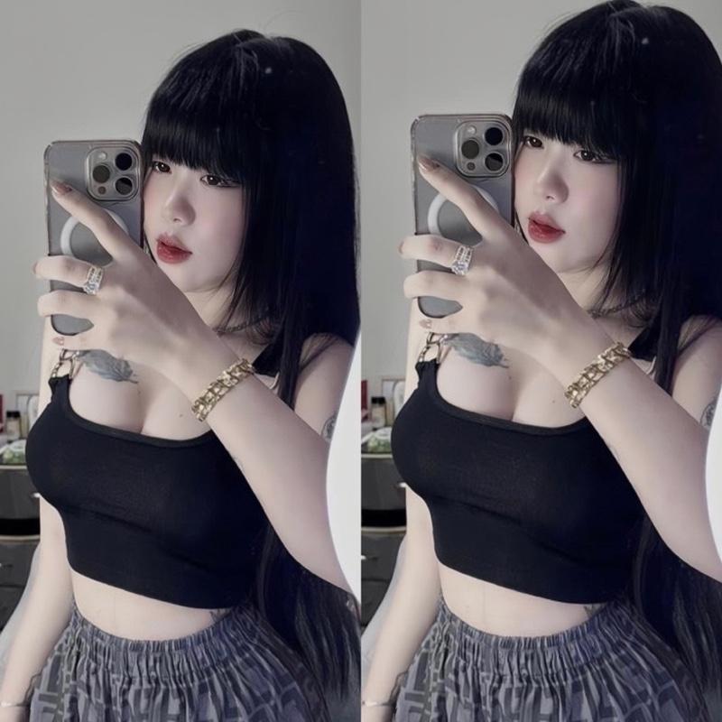 Set áo 2 dây phối quần hoạ tiết sang chảnh