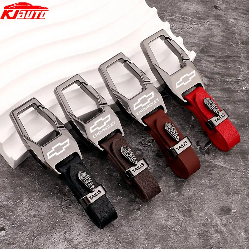 Dây Chuyền Chìa Khóa Da Hợp Kim Kẽm, Xe Chevrolet, Thiết Kế Sáng Tạo, Móc Chìa Khóa Chống Mất, Tương Thích Với Cruze, Spin, Onix, Omega, Sonic, Aveo, Captiva, Spark, Colorado, Phụ Kiện Nội Thất Theo Dõi