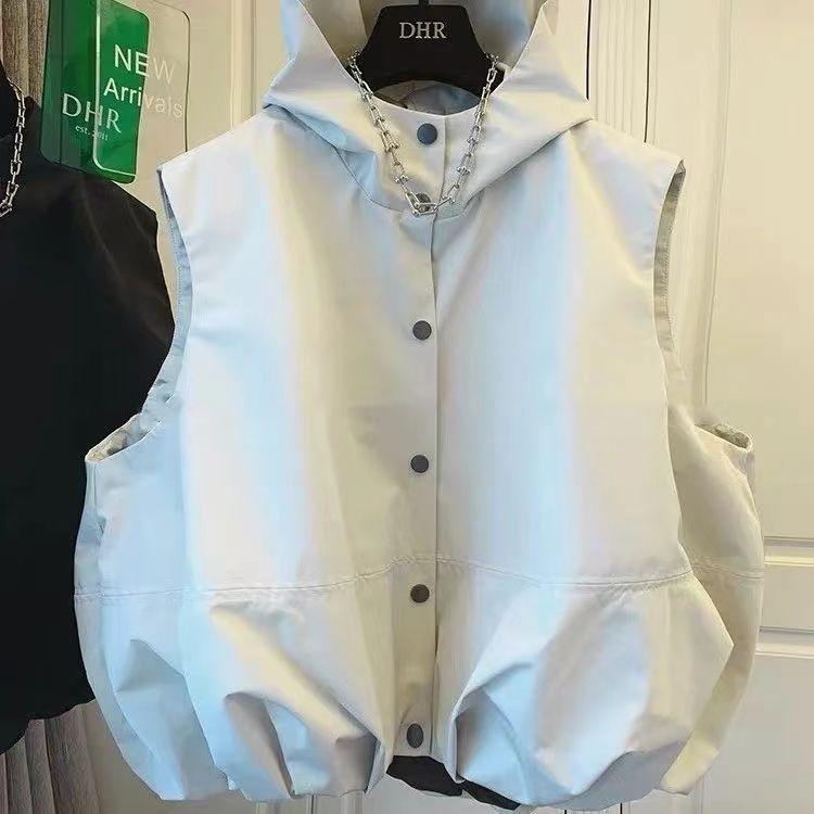 Product Introduction of Áo Ba Lỗ Thể Thao Thường Ngày Có Mũ Trùm Đầu Thời Trang 2024 Áo Ba Lỗ Nam Nữ Và Áo khoác ngoài Dáng Rộng Thường Ngày Độc Đáo Mùa Thu Mới Nhung Menswear 20