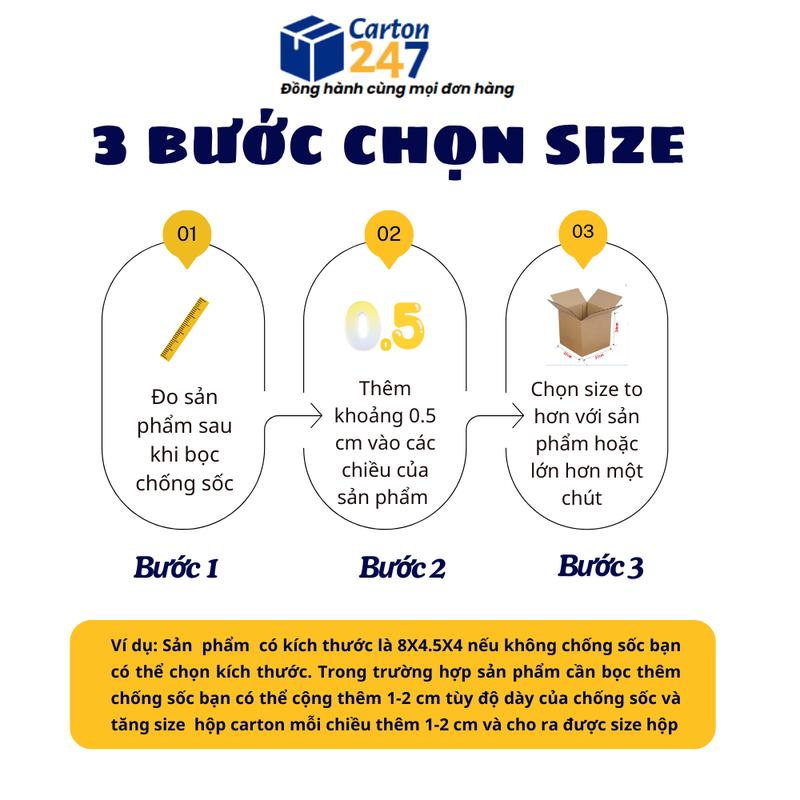10x5x15 [COMBO 100] Hộp giấy carton đóng gói hàng giá gốc tại xưởng - Carton 247 6