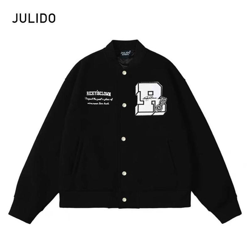 Áo khoác varsity dạ trần bông ba lớp JULIDO Jacket thêu