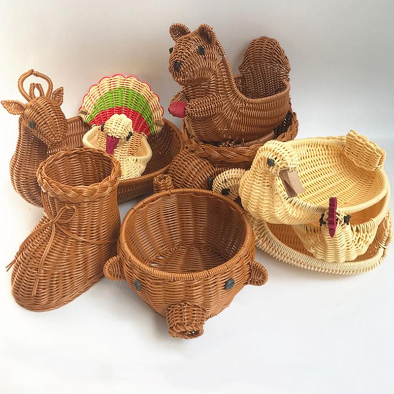 Product Introduction of Giỏ Đựng Trái Cây, Dệt Mây, Hình Dạng Dễ Thương, Bát Trái Cây, Khay, Giỏ Đựng Đồ Ăn Nhẹ Rau Củ 17