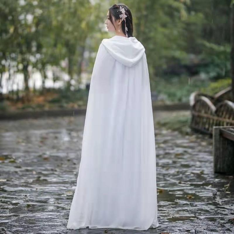 Product Introduction of Áo Choàng Hanfu, Mũ Rơm Đỏ, Mỏng, Dài, Dành Cho Nữ, Thích Hợp Đi Phượt Sa Mạc, Chụp Ảnh, Chống Nắng, Có Mũ Trùm Đầu, Trang Phục Cổ Xưa, Làm Bằng Voan, Năm 2025 10