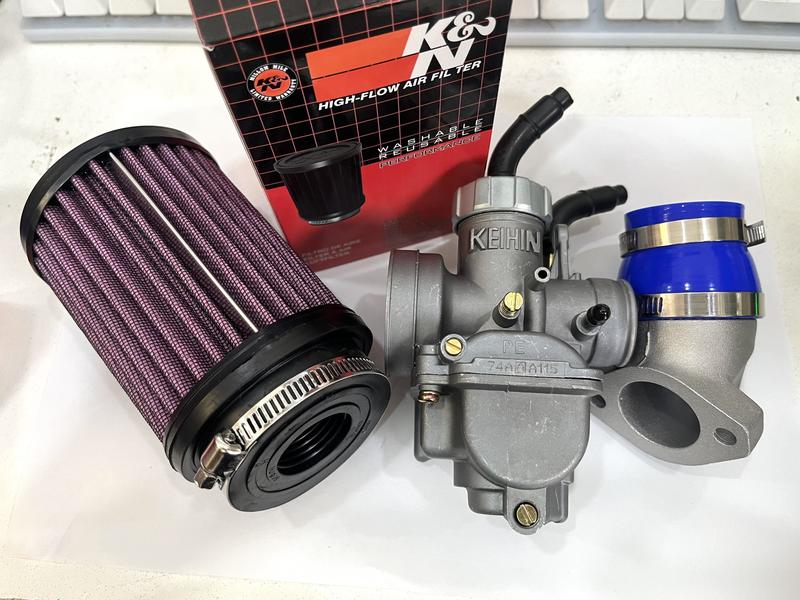 BỘ CHẾ HÒA KHÍ : Bình Xăng Con NOVA 125 co cao su chống rách (HỌNG 24)