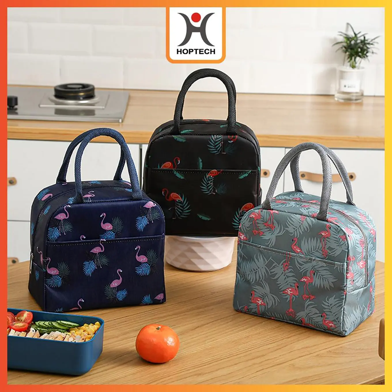 Tas Bekal Lunch Bag Serbaguna Thermal Dengan Zipper Menjaga Suhu makanan Anti Air