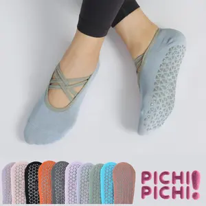 [PICHI PICHI !] MONICA - Kaos Kaki Pilates Tali Ganda Pendek Yoga Anti Slip Poundfit Katun Menyerap Keringat Katun Cotton Indoor Sports Rumah Gym Fitness
