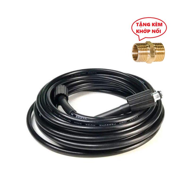 Dây Máy Rửa Xe Cacbon Cường Lực 4 Lớp Dòng Gia Đình (7M, 10M, 15M, 20M, 30M) Tặng Kèm Khớp Nối 2 Dây MOMEN