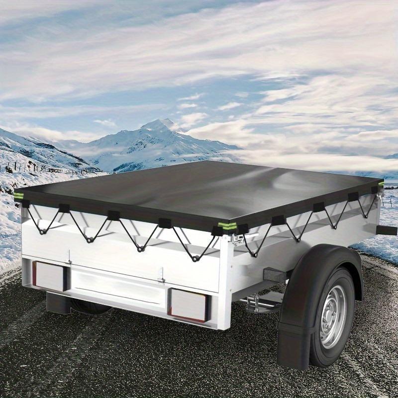 Product Introduction of Foldable Trailer Car Cover, 1 Count Windproof & Sun Resistant Waterproof Caravan Van Outdoor Cover, Camping Cover for Caravan Van Outdoor 0