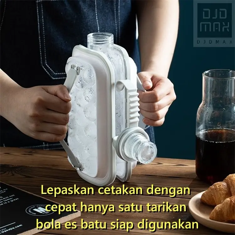 XTBC Botol Pembuat Es Cepat Botol Hoki Es Dua Dalam Satu Tempat Buat Es Bulat Rumah Tangga Bulat Cetakan Es Batu Silicone Silikon Cream Kitchenware 5
