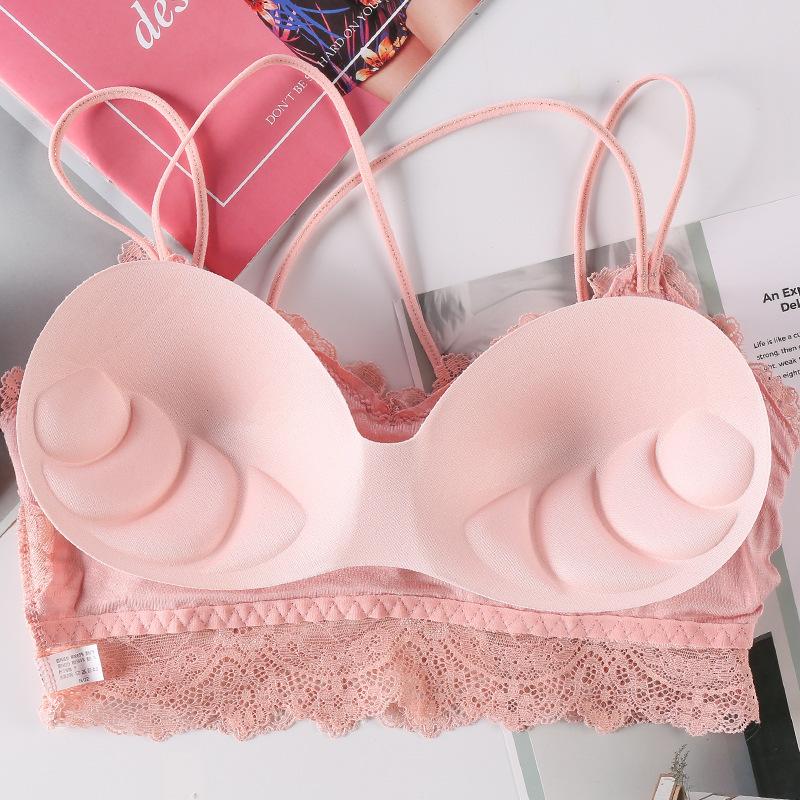 Hot-Selling Lace Strapless Bra with Beautiful Back, Anti-Exposure Camisole for Women, Massage Chest Pad Vest, Base Layer Underwear 3