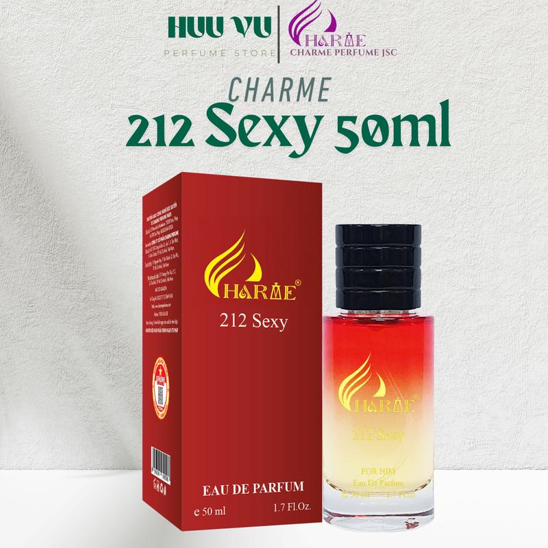 CHARME PERFUME - Nước Hoa Nam Charme 212 Sexy men 50ml Perfume Cosmetic Xịt Thơm ( Tặng 1 chai 3ml)