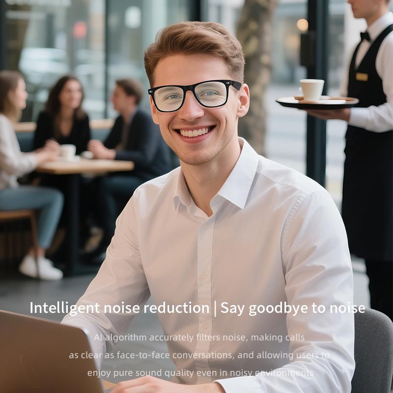2025 New AI Translation Smart Glasses Bluetooth Call Headphones UV Protective Lenses Connected Bezel Outdoor Sports Sunglasses - Image 3
