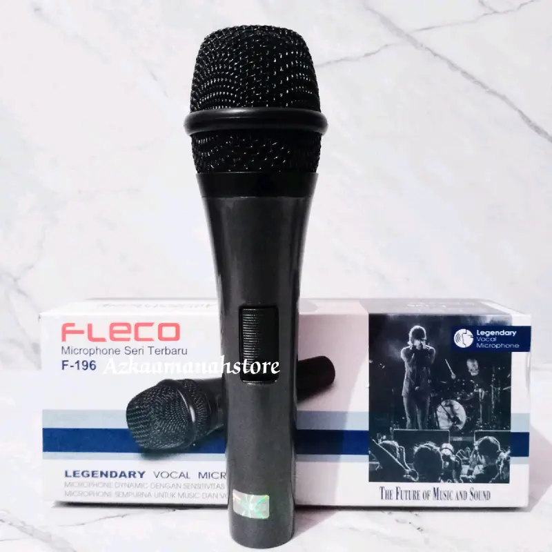 mic fleco f-196 microphone kabel murah kabel panjang microphone karaoke 2
