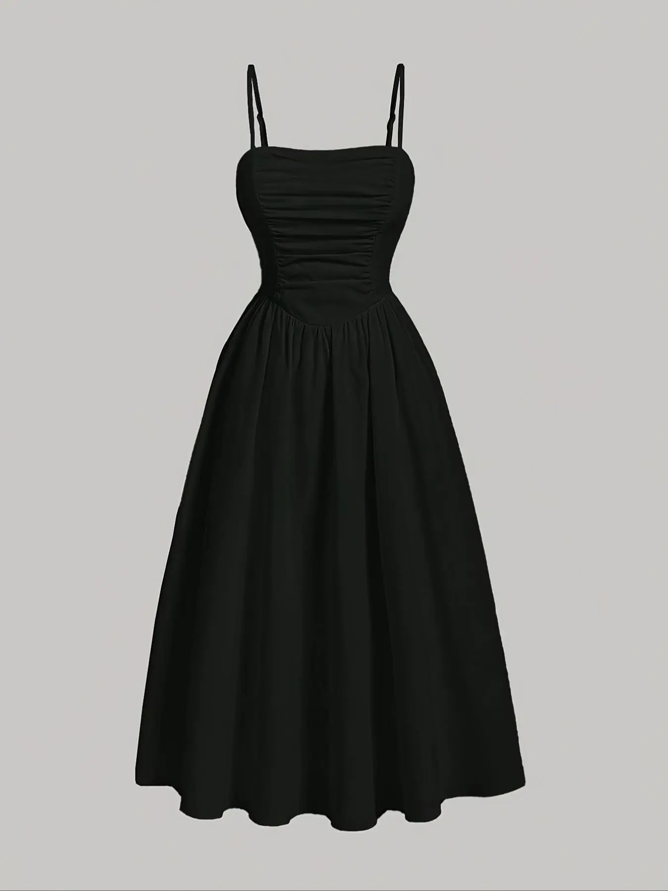 Women's Solid Color Cami Dress, Elegant Sleeveless Spaghetti Strap Dress for Party Dating Wear, Ladies Summer Clothes