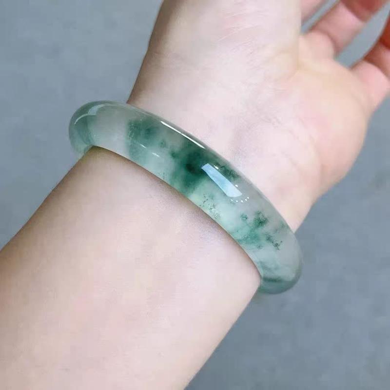 Vòng Tay Ngọc Bích, Jadeite Thay Thế, Loại Băng Ngọc Bích Dulong, Hoa Nổi, Đá Thạch Anh, Ngọc Bích, Vòng Tay Ngọc Bích 2