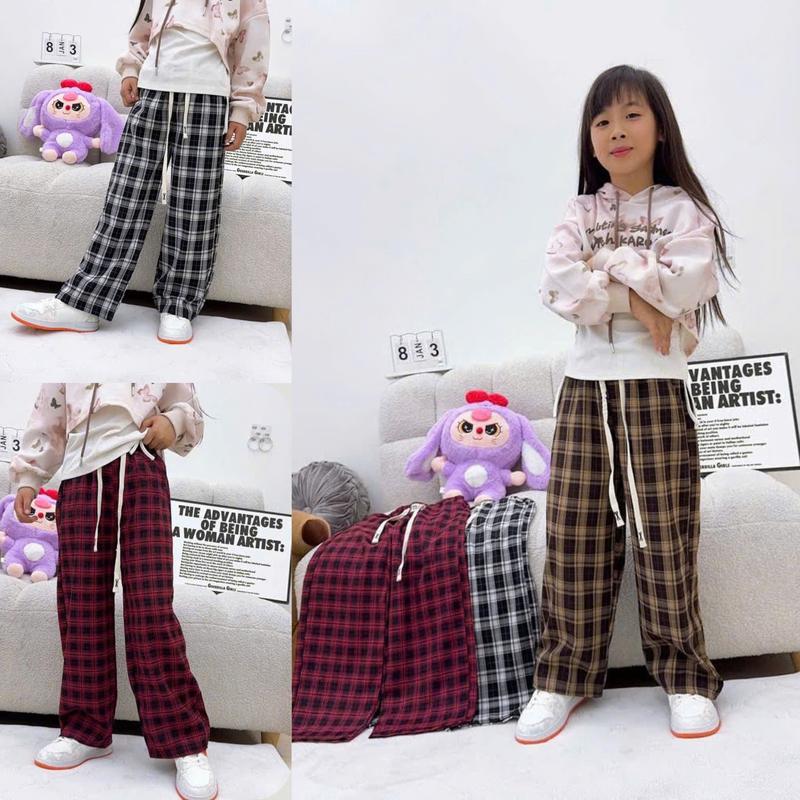 [ KẺ XUÔNG 8802 ] [19-50KG] Quần kẻ caro CHẤT ĐŨI LẠNH  dễ mặc, cá tính, quần nữ, quần cho bé, quần đỏ BEEEKIDSJEANSHOP1688