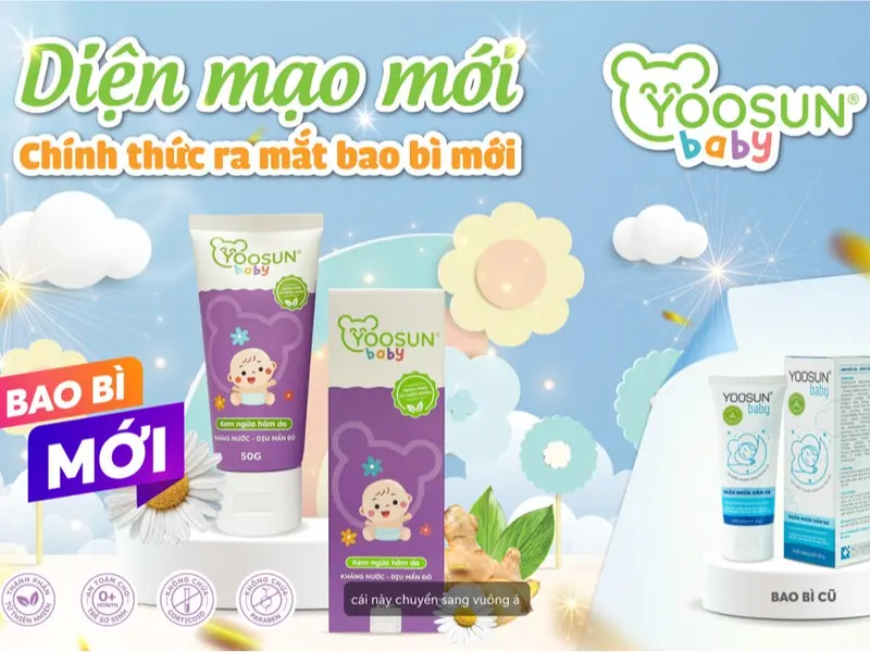 [QUÀ TẶNG KHÔNG BÁN] Kem dưỡng da em bé YOOSUN Baby giúp ngăn ngừa hăm da, dịu mẩn ngứa - Tuýp 10g 2
