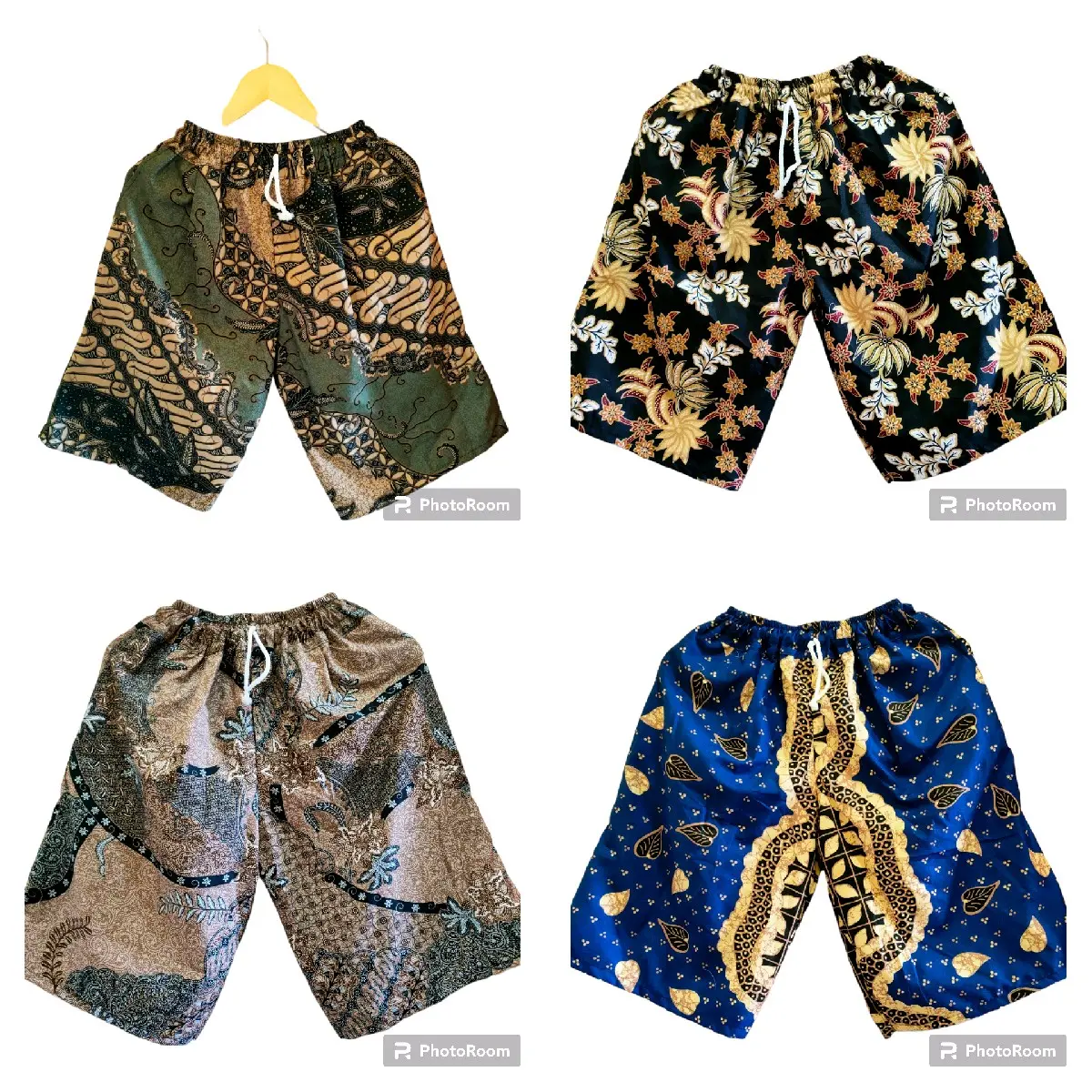 celana pendek/celana pria/celana wanita/celana batik/celana murah/celana santai/bisa bayar ditempat cod/pakaian bawah/bahan adem/batik/pakaian dewasa batik karet Katun Motif Panjang Standar Shorts
