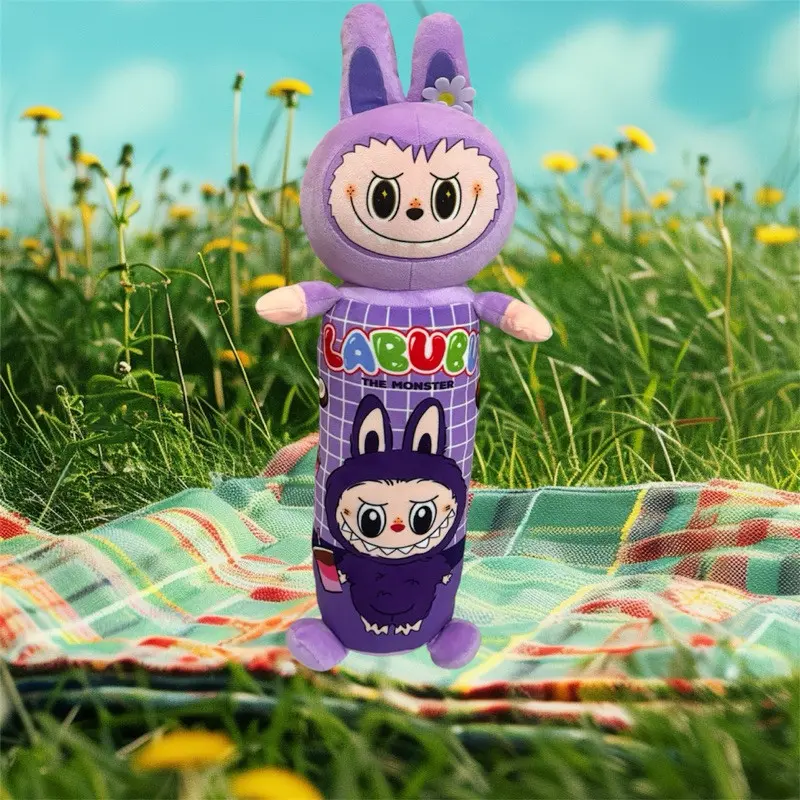 Boneka Guling Labubu The Monsters Macaroon Ukuran 50cm bahan lembut Dolls Toys 1