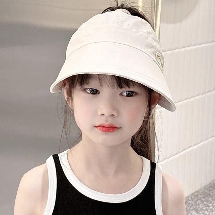 Mũ Chống Nắng Rộng Vành Ngoài Trời Cho Bé Gái, Mũ Chống Nắng Mới Cho Trẻ Em, Mũ Bóng Chày, Mũ Che Tóc Đuôi Ngựa Cao, Có Thể Gập Lại, Năm 2025 4