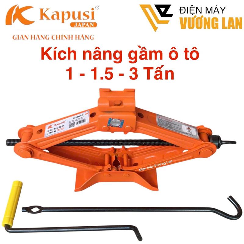  Kích nâng gầm ô tô chữ A 1 1.5 3 Tấn Kapusi - Con đội chữ A nâng xe hơi thay lốp sửa chữa oto 
