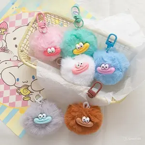 Pinky GT2068 Keychain Boneka Bibir Sosis Lucu Gantungan Tas Kunci Fashion Badut Bulu