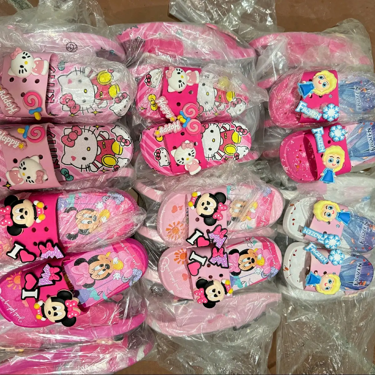 dép trẻ em.dép bé gái chuột mickey sz.26_35