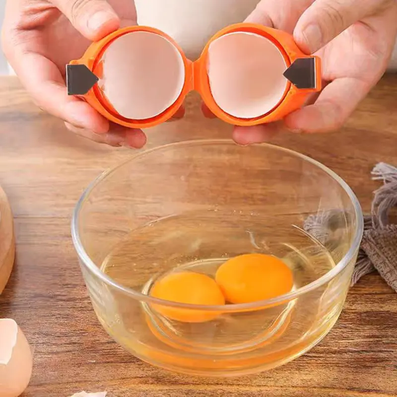 Portable Plastic Egg Opener, 3 Counts Quick Egg Cracker, Stainless Steel Kitchen Gadget, Household Kitchen Cooking Essentials, Home Kitchen Accessories, Kitchenware 2