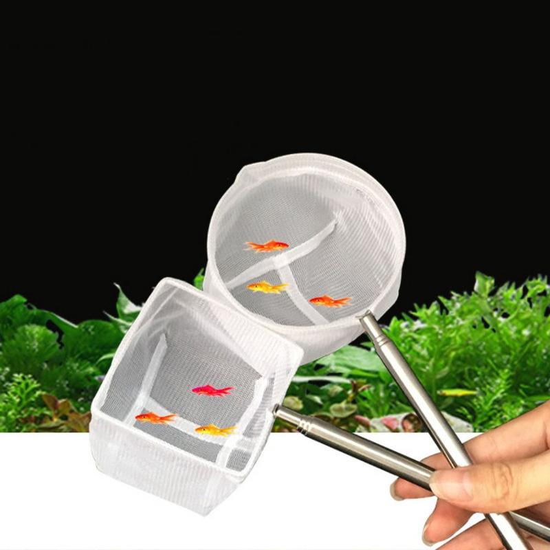 Catch Fish Net Telescopic Goldfish Net Stainless Steel Mesh Fish ...