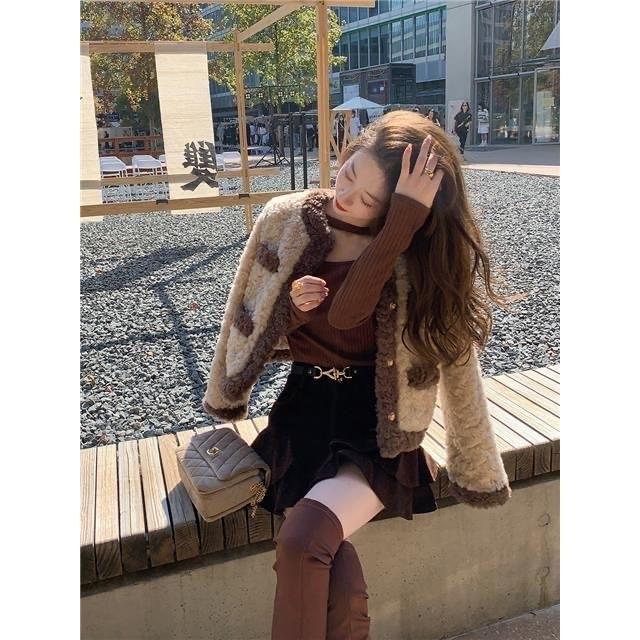  Áo khoác lông thỏ mềm mịn mùa đông 