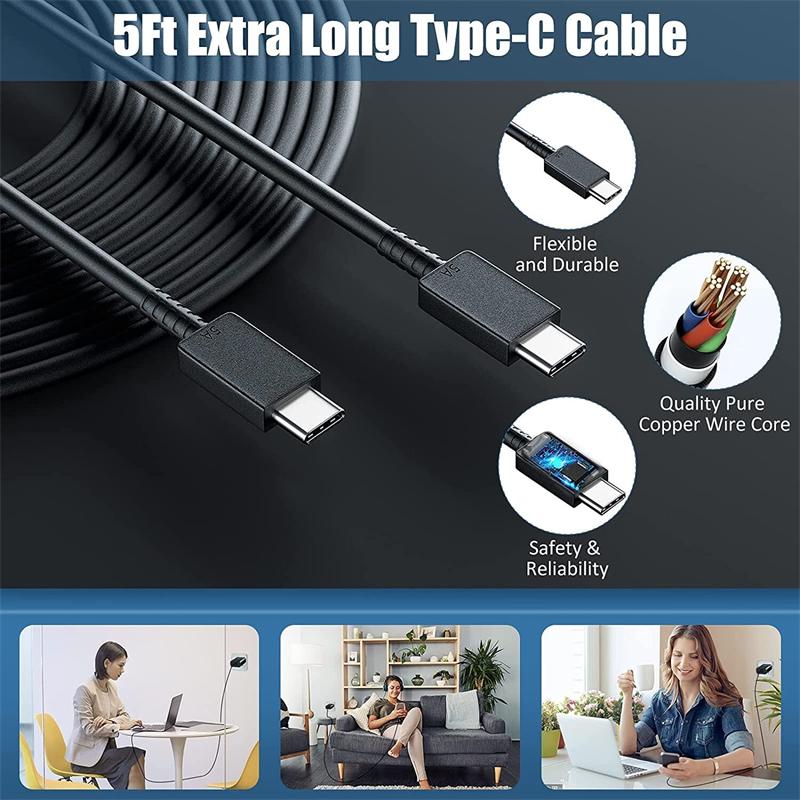 Product Introduction of for sαmsung 45W 25W Super Fast Charging USB-C Wall Charger PD 3.0 Type C Fast Charger US Plug Power Adapter For sαmsung Galaxy S23 S22 S21 S20 Ultra Note 20 Note 10 A73 A54 A53 A34 A33 A32 A24 A13 A14 5G With 3A Type C Cable 16