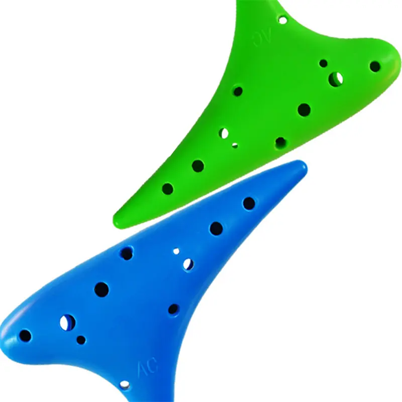 12 Hole Ceramic Flute Resin Plastic Mid-range C-tone Ceramic Flute New Multi-color Flute Instrument Happy Eid Al Fitr